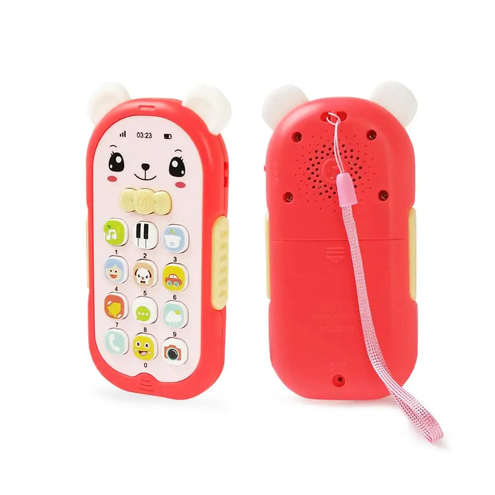 Baby Musical Mobile Phone Cartoon Teether Sound Light Telephone