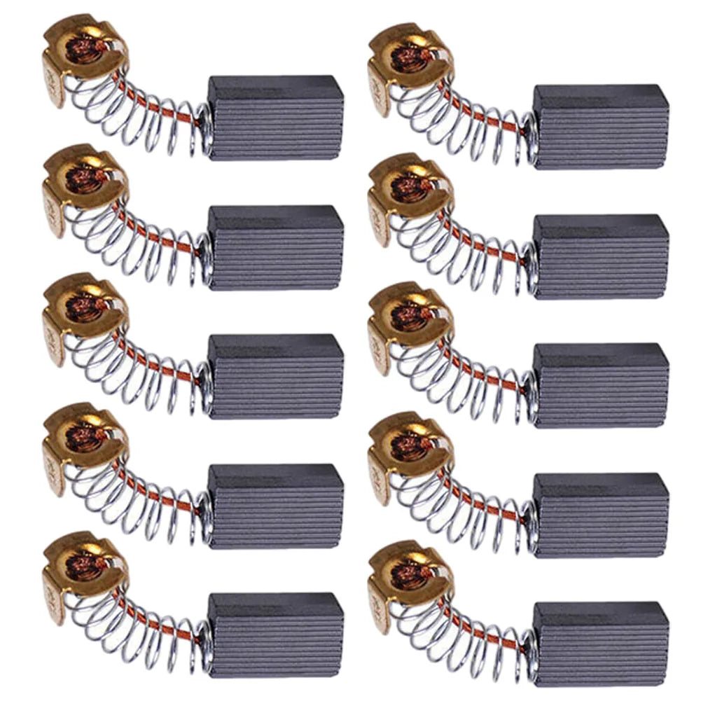 10pcs Carbon Brushes 6×10×15mm for Saws, Grinders & Planers