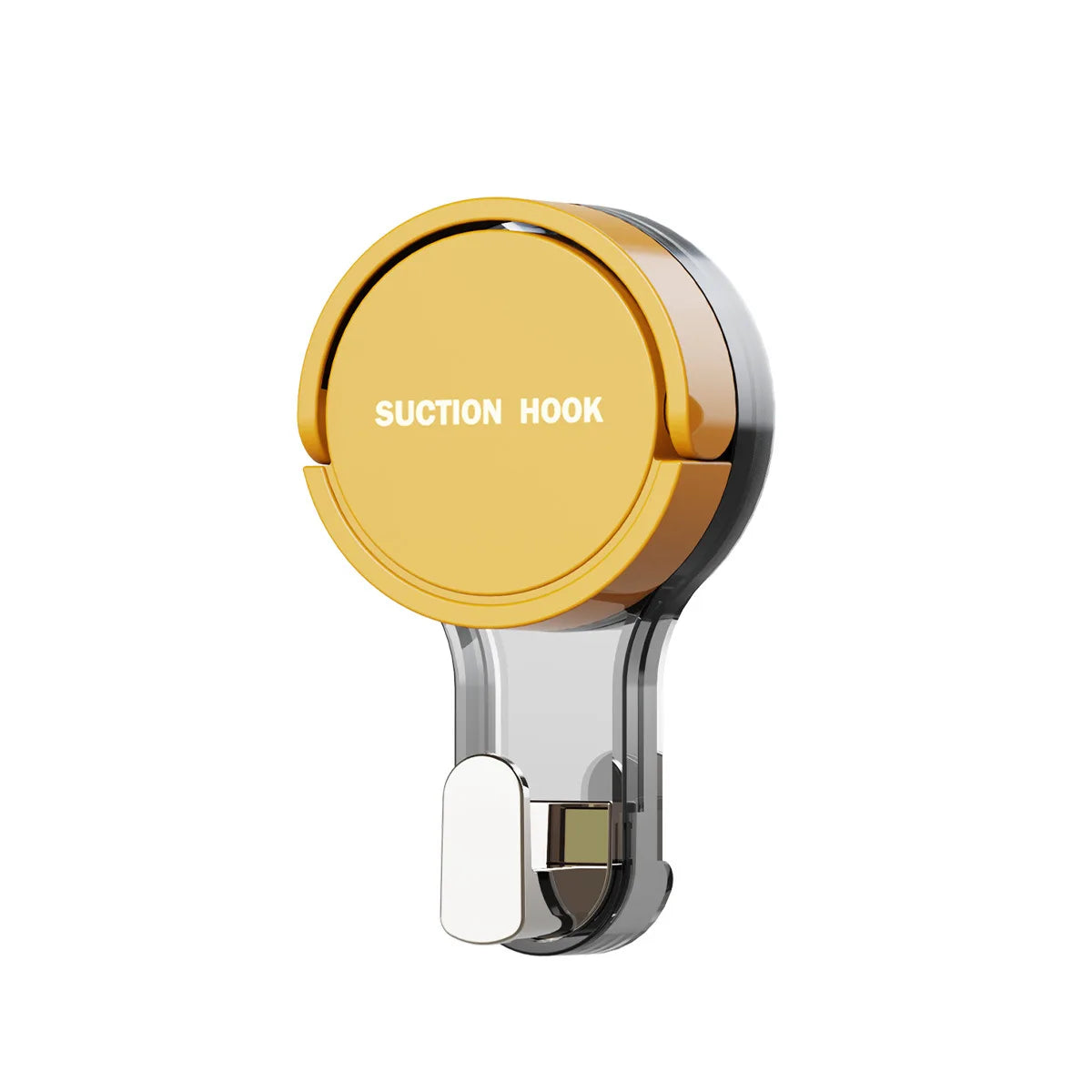 Creative suction cup hook, no punching, bathroom door, no trace, vacuum adhesive hook, kitchen storage rack Peaceful Pleasures Health and Wellness YELLOW
