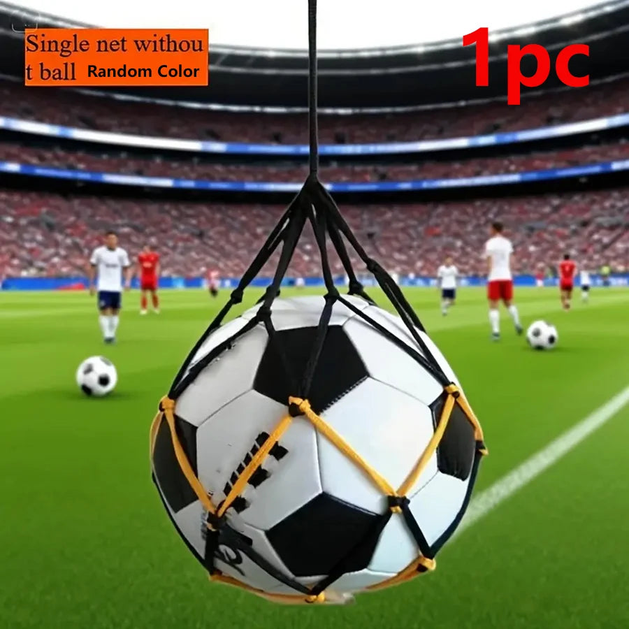 Durable Nylon Sports Ball Net Bag | Portable Training Storage Sports Ball Bag Peaceful Pleasures Health and Wellness Random Color