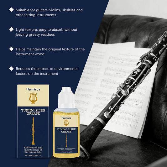 Lubricating Grease For Tuning Slide Tube,Brass Instrument Maintenance Care Grease,Prevents Corrosion And Metal Sticking Peaceful Pleasures Health and Wellness Default Title