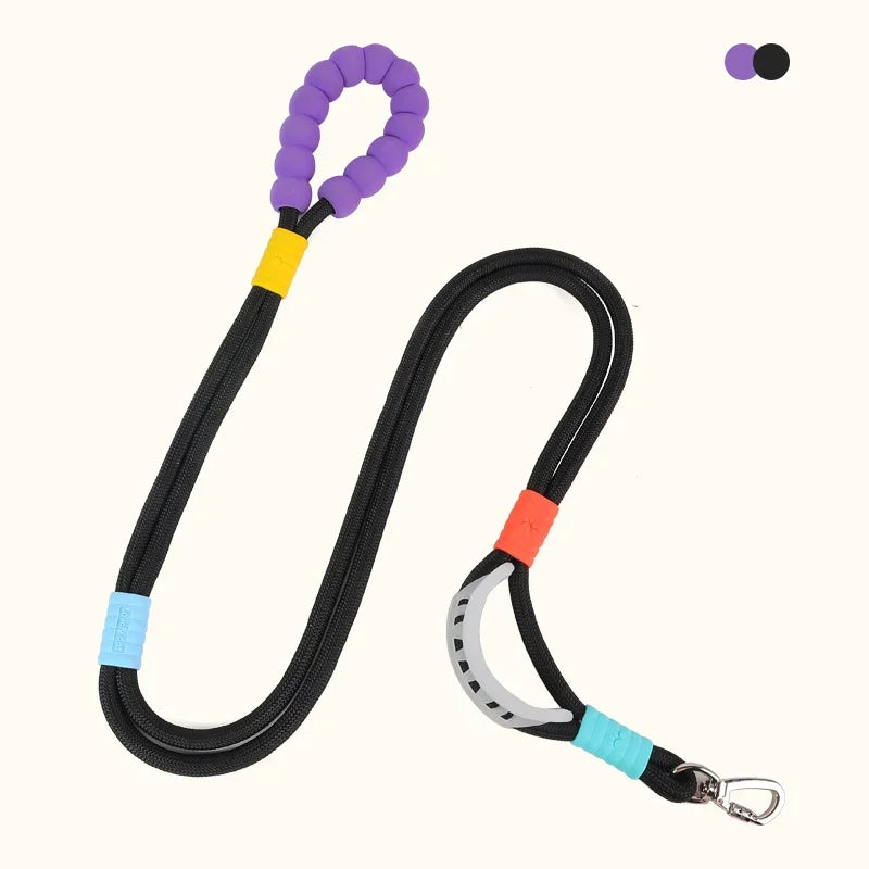 Hands-Free Dog Leash with Foam Handle | Adjustable Nylon