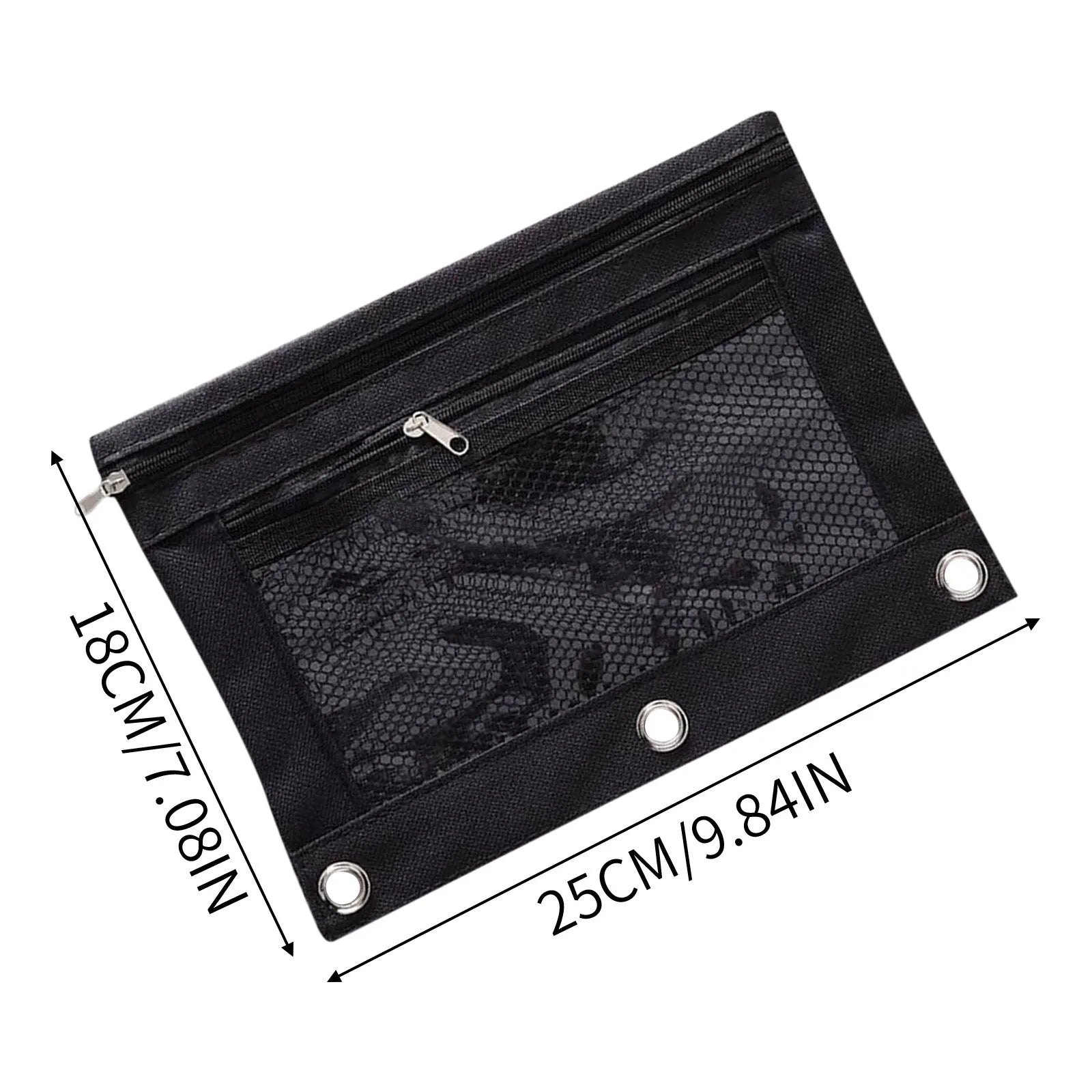 Colorful Double Layer canvas Cloth Zipper Paper File Folder Book Pencil Pen Case Bag File Document Bags Peaceful Pleasures Health and Wellness