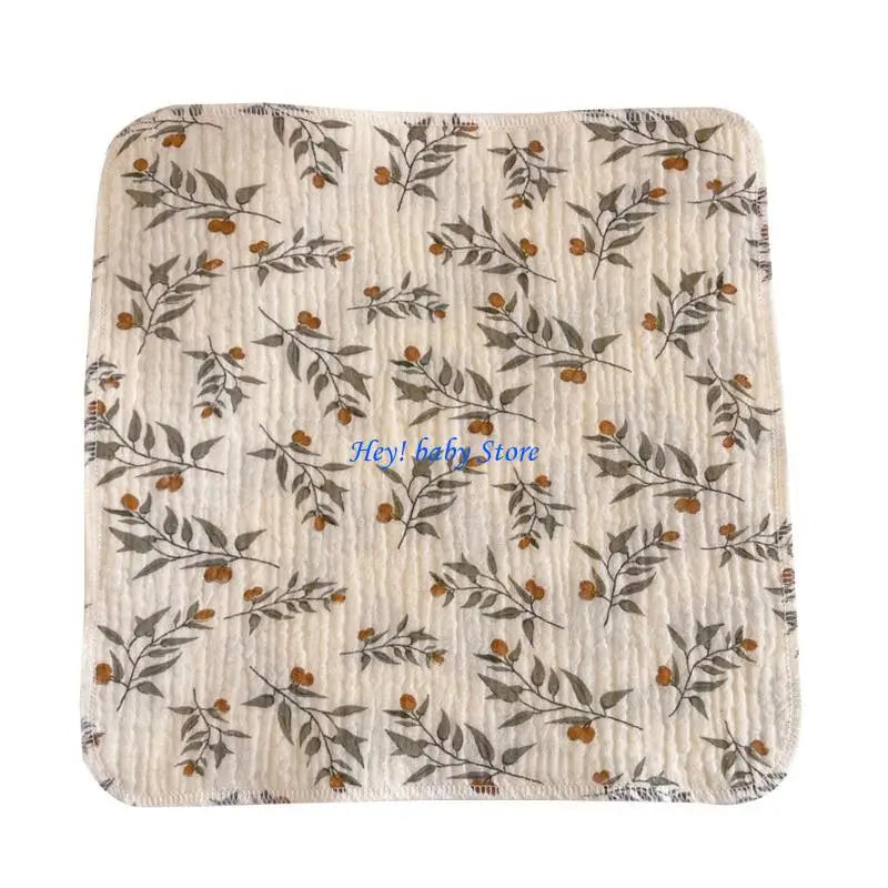 4-Layer Muslin Baby Burp Cloths | Soft Newborn Washcloths