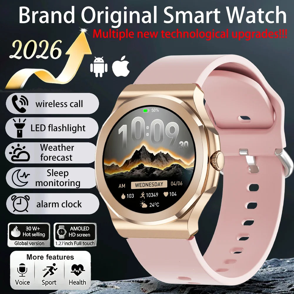 Rollstimi Smart Watch 1.27" AMOLED BT 5.3 Calling & LED Light