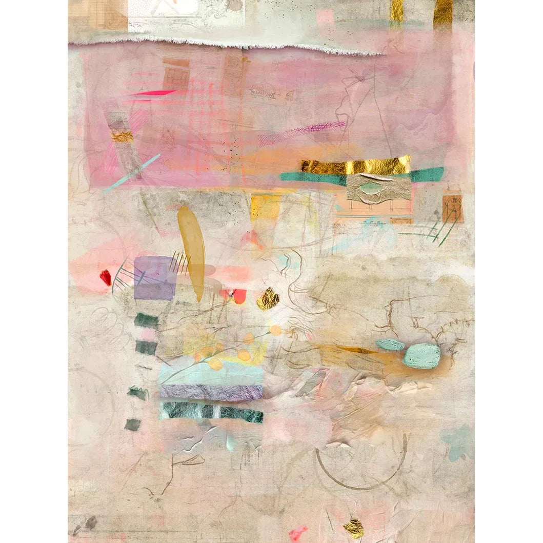 Abstract Painting Print,large Minimalist Abstract Art,Modern Textured Pastel Multicolor,Trendy Aesthetic Large Wall Art Unframed Peaceful Pleasures Health and Wellness ZLH076 100x150cm No Frame