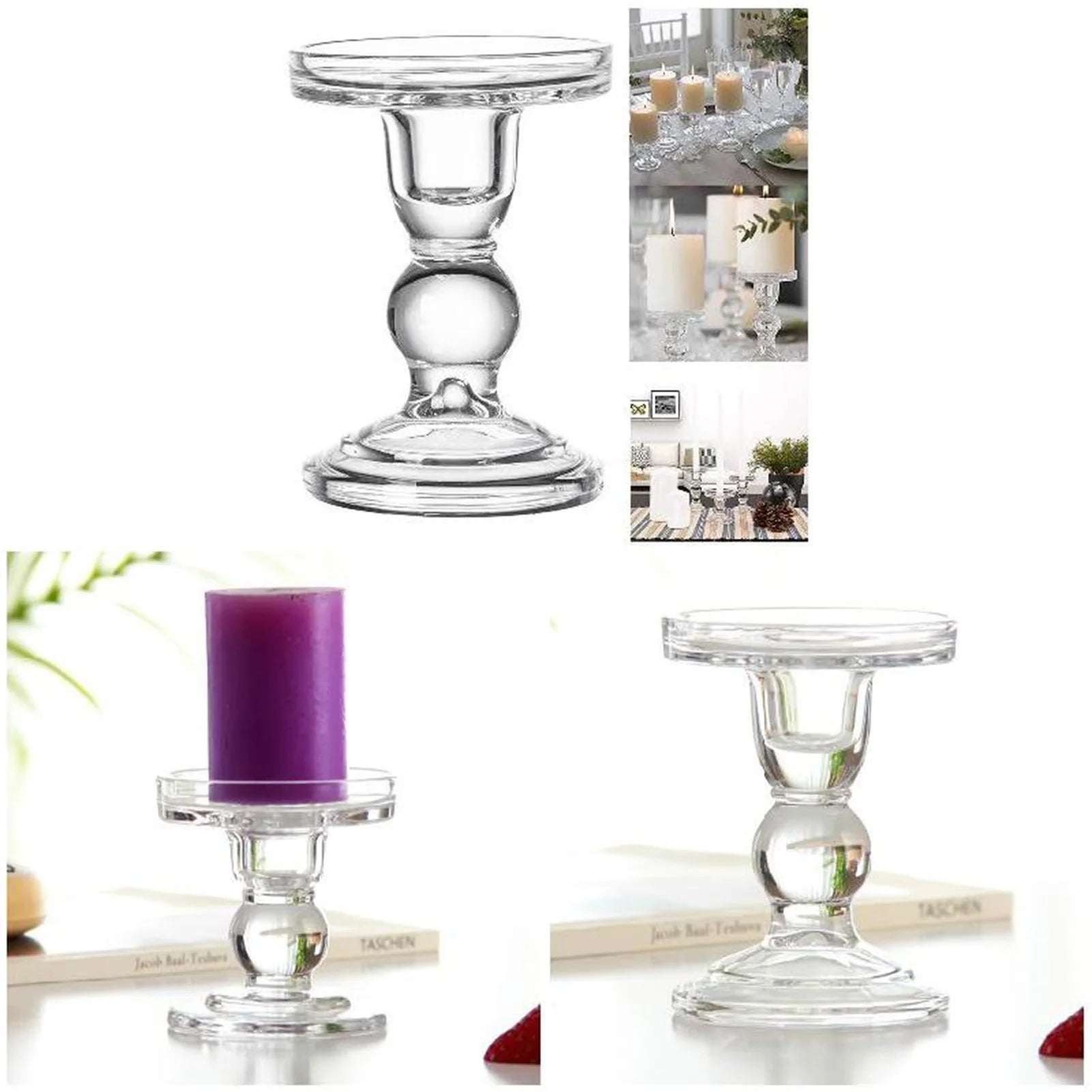European Style Candlestick Elegant & Classic Candle Holders for Home Party Engagement Wedding Peaceful Pleasures Health and Wellness