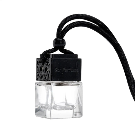 Empty Car Diffuser Bottles 8ml Hangable Scent Decoration Refillable Mini Glass Perfume Bottle For Auto Rearview Mirror Home Peaceful Pleasures Health and Wellness