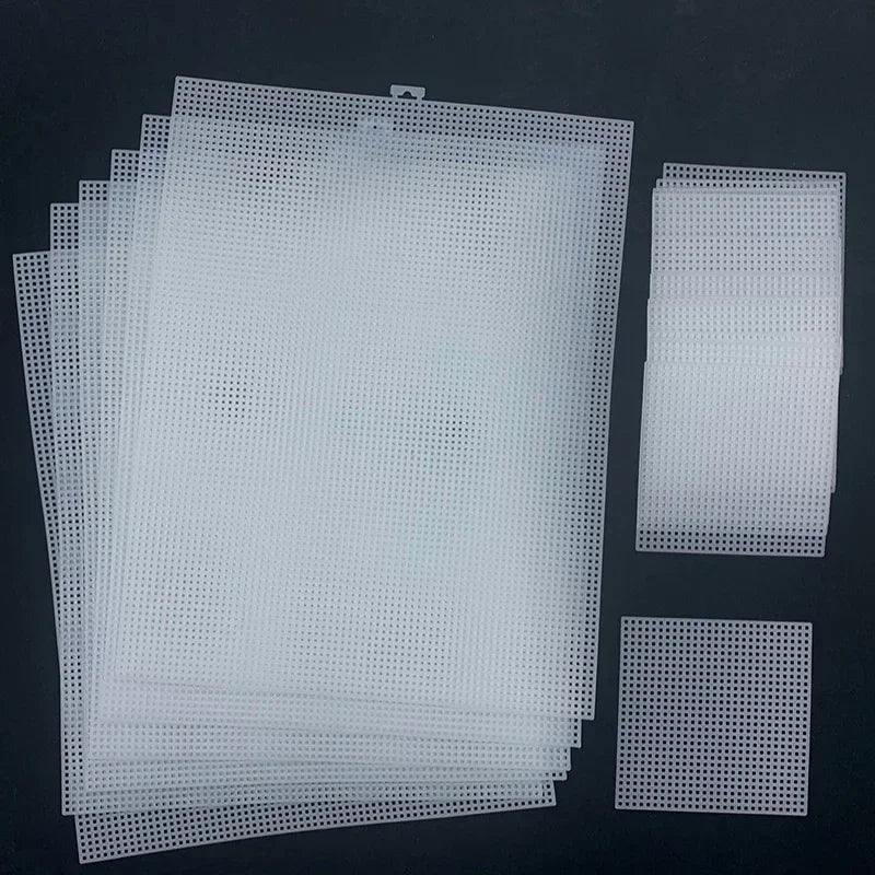 Plastic Cross Stitch Canvas Mesh – DIY Embroidery & Knitting