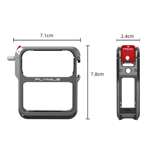Aluminum Alloy Magnetic Quick Release Protective Case For DJI Osmo Nano Camera Dual Locking Secure & Worry-Free Peaceful Pleasures Health and Wellness Default Title