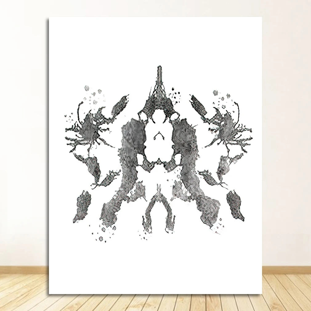 Rorschach Test Canvas Wall Art | Psychologist Gift Print