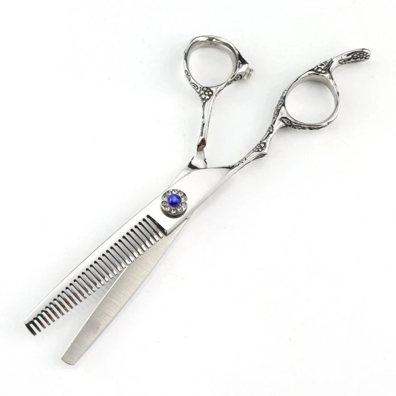 6 Inch Hairdressing Scissors Barber Authentic Professional Shears Flat Exclusive Thinning Clipper Hair Cutting Tools Peaceful Pleasures Health and Wellness thinning shears