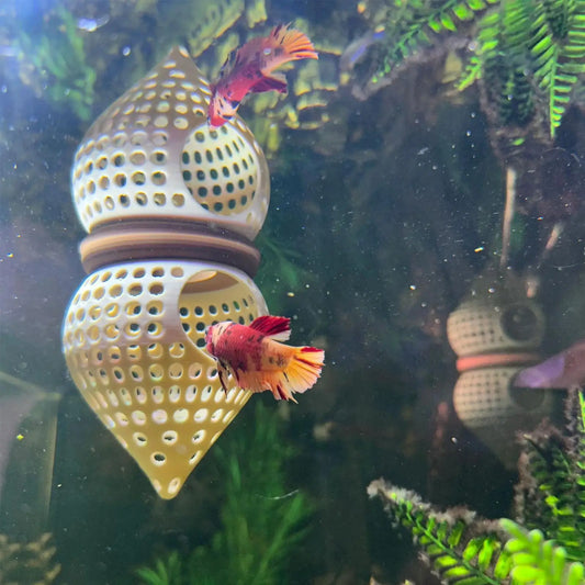 3D Printed Betta Fish Hammock – Aquarium Cave Shelter & Feeder Aquarium Cave Shelter Peaceful Pleasures Health and Wellness