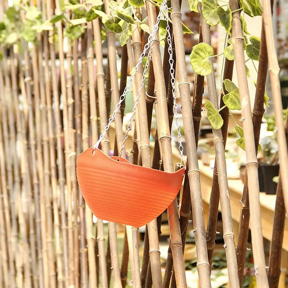 Durable Self-absorbing Hanging Basket Plastic Colorful Flower Pot Hanging Flower Pot Home Decor Peaceful Pleasures Health and Wellness