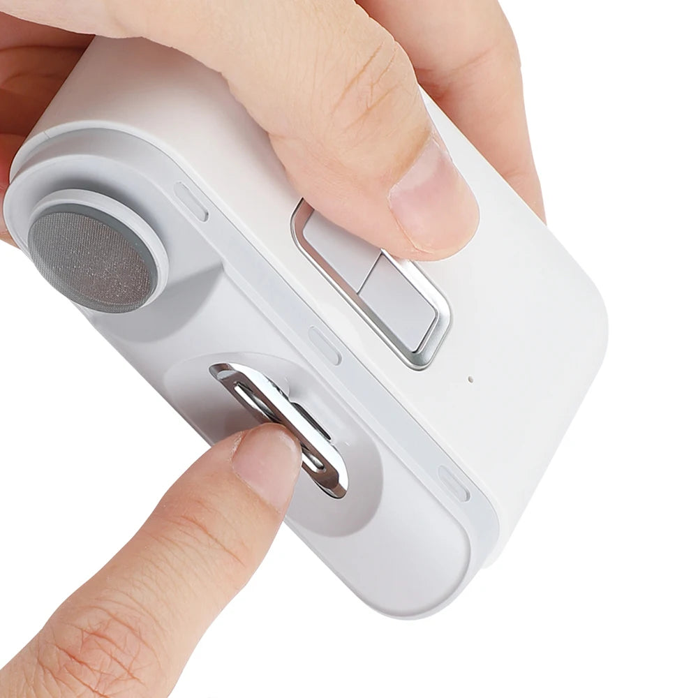 2 in 1 Electric Nail Clipper with LED Light Pedicure Automatic Nail Cutter & Polishing Trimmer for Kids & Adults Manicure Tools Peaceful Pleasures Health and Wellness