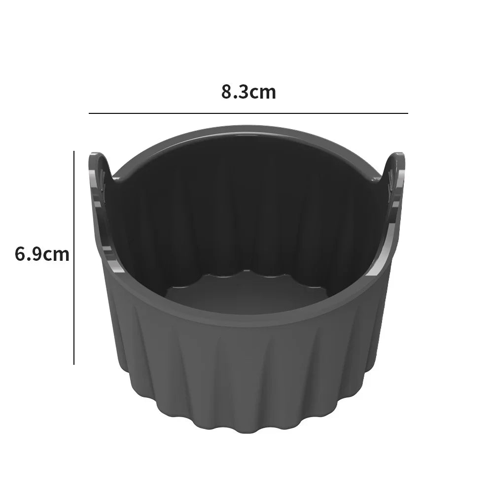 Silicone Egg Poacher Cups Air Fryer Egg Boiler Mold Cup Eggs Cooking Baking Cups for Air Fryer Oven Microwave Kitchen Tools Peaceful Pleasures Health and Wellness grey