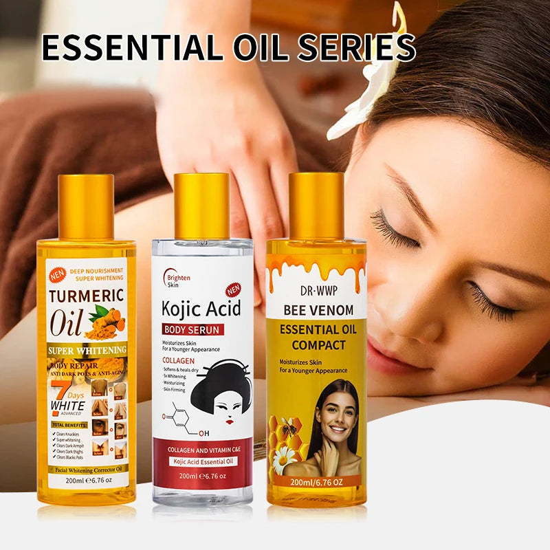 Ginger Massage Oil Relaxing Body Serum Deeply Moisturizes Nourishes Skin For All Skin Types Gua Sha Kojic Acid Essential Oil Peaceful Pleasures Health and Wellness