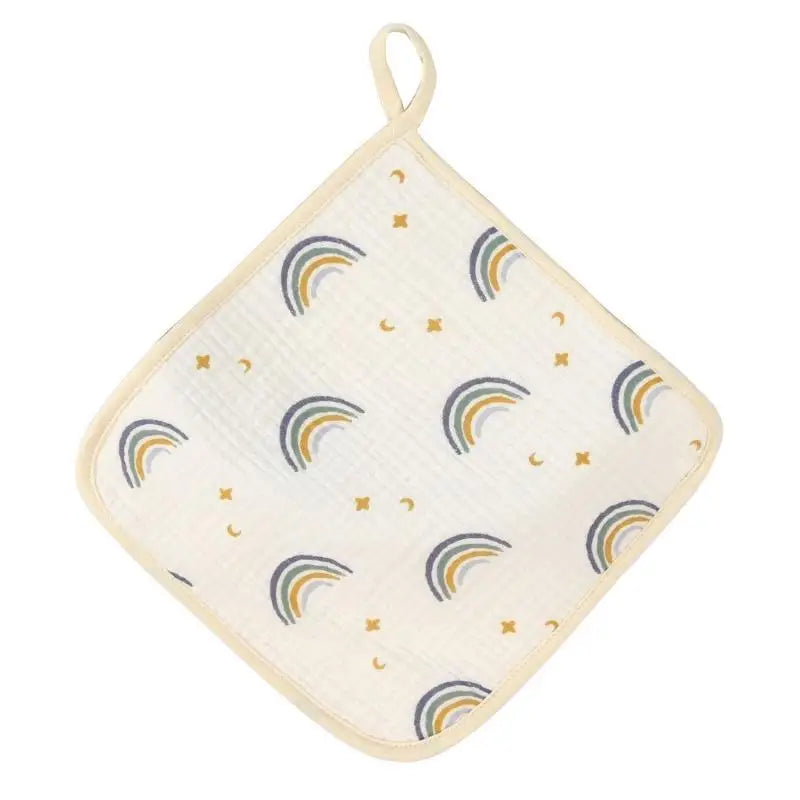 Baby Cotton Muslin Face Towel | Burp Cloth & Drool Bib