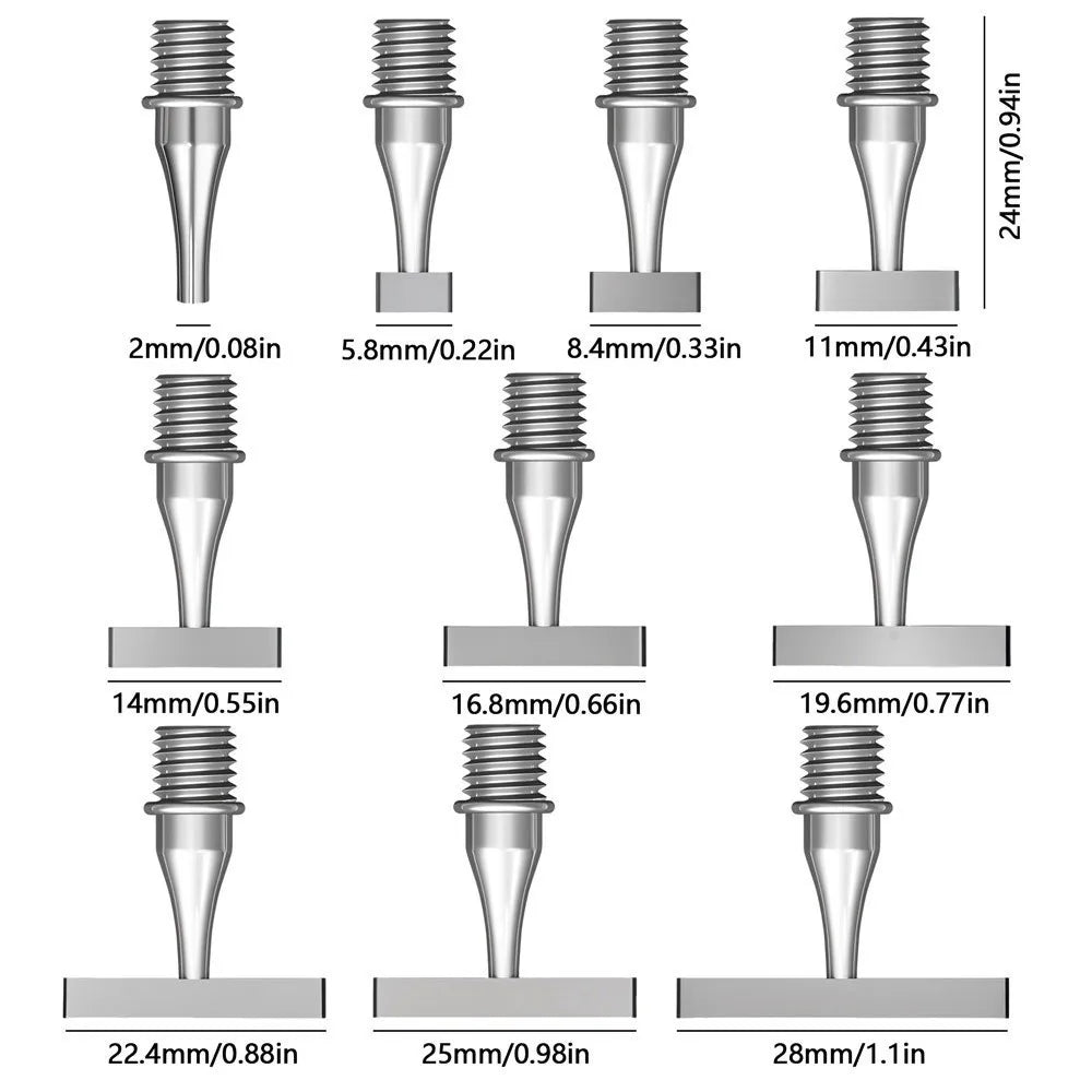 Replacement Pen Heads Shiny Diamond Painting Pen DIY Craft Embroidery Metal Screw Thread Tips 3D Print Pen Tips Point Drill Pens Peaceful Pleasures Health and Wellness