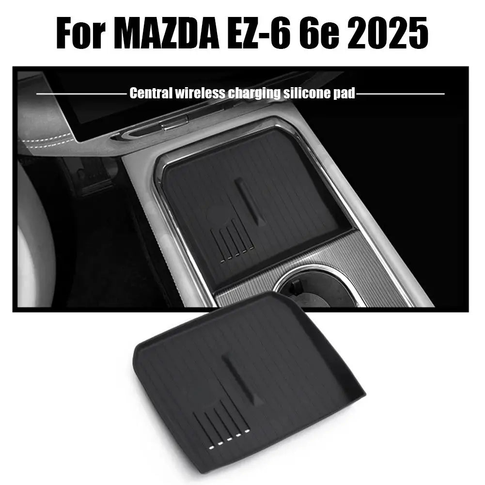 2025 Mazda EZ-6 Armrest Storage Box & Wireless Charging Pad Console Storage Organizer Peaceful Pleasures Health and Wellness