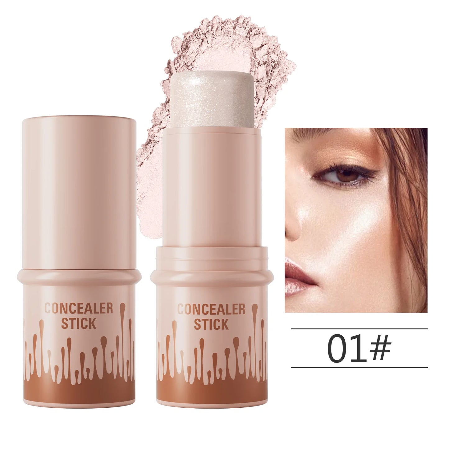 2-in-1 Contour Bronzer & Highlighter Stick | Cream Concealer Pen