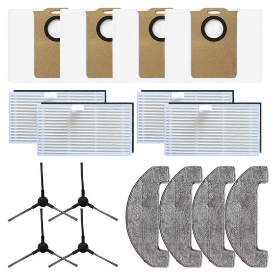 Side Brush Filter Mop Cloth Bag Designed Uninell UR3 Robot Vacuum Peaceful Pleasures Health and Wellness Default Title