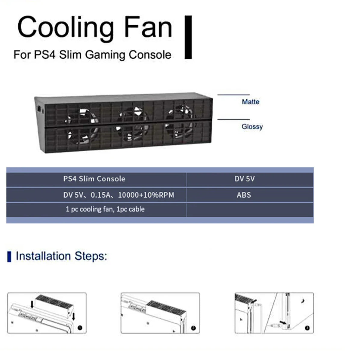 PS4 Pro Slim Turbo Cooling Fan Stand | Smart Thermostat
