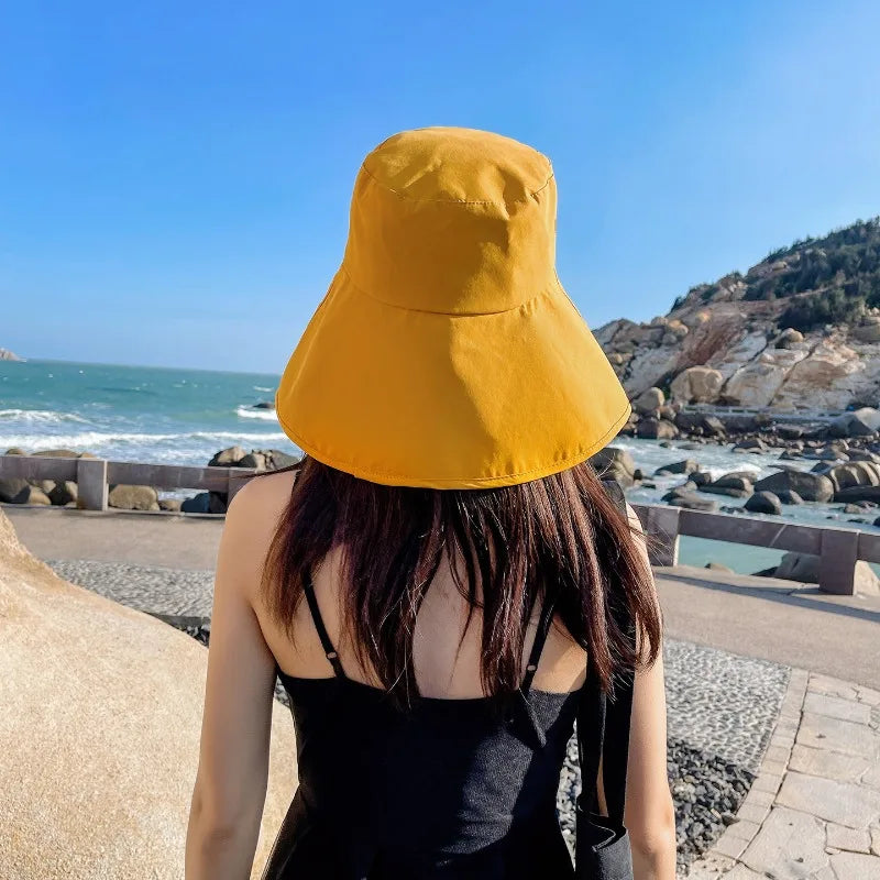 Full Face Coverage Bucket Hat – Women's Wide Brim Sun Hat