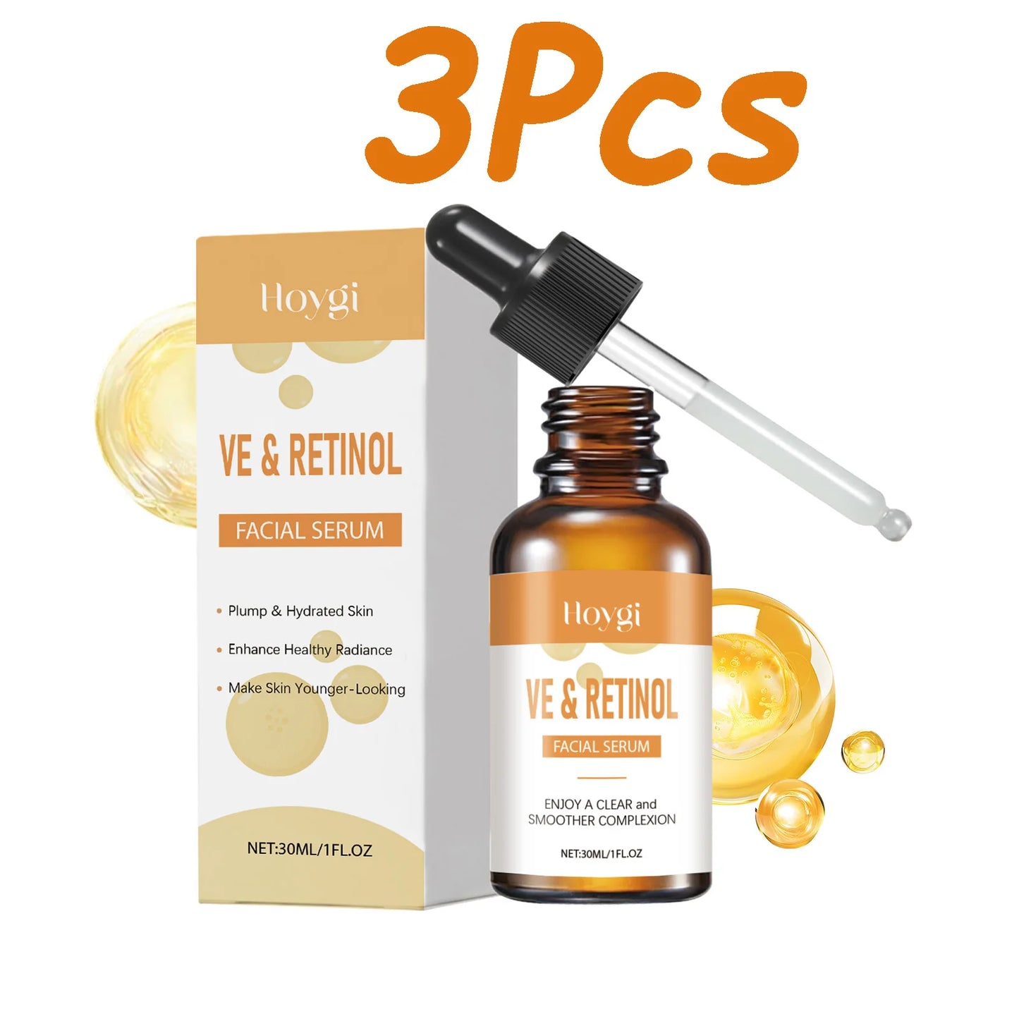 Retinol & Vitamin E Face Serum – Anti-Aging, Firming, Brightening