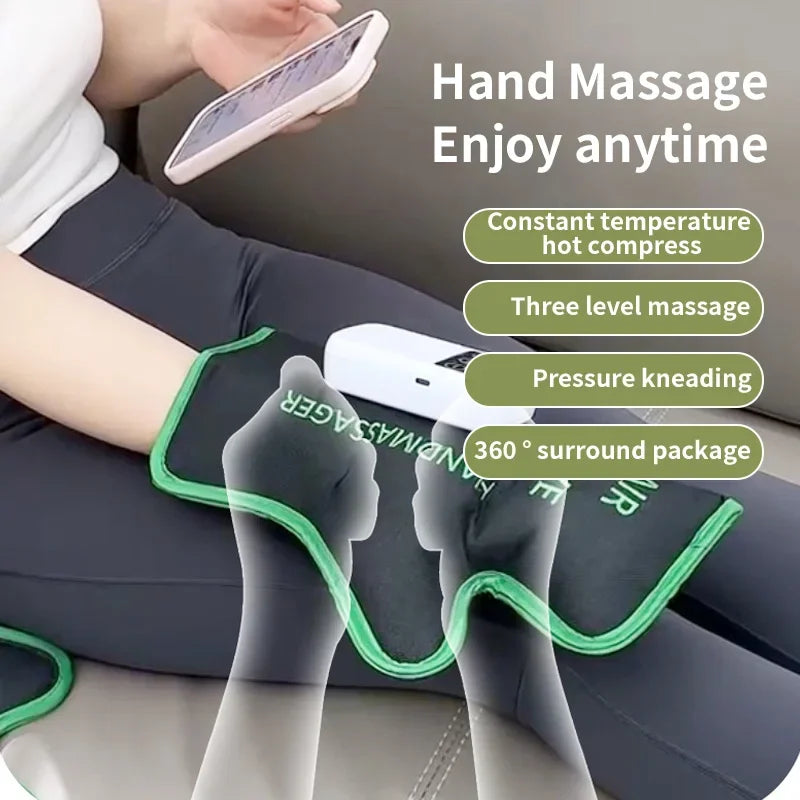 Air Compression Hand Massager Glove with Heat | Arthritis Relief