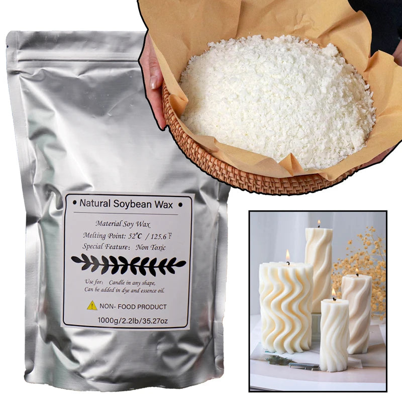 Natural Soy Wax for DIY Candle Making – 100% Additive-Free
