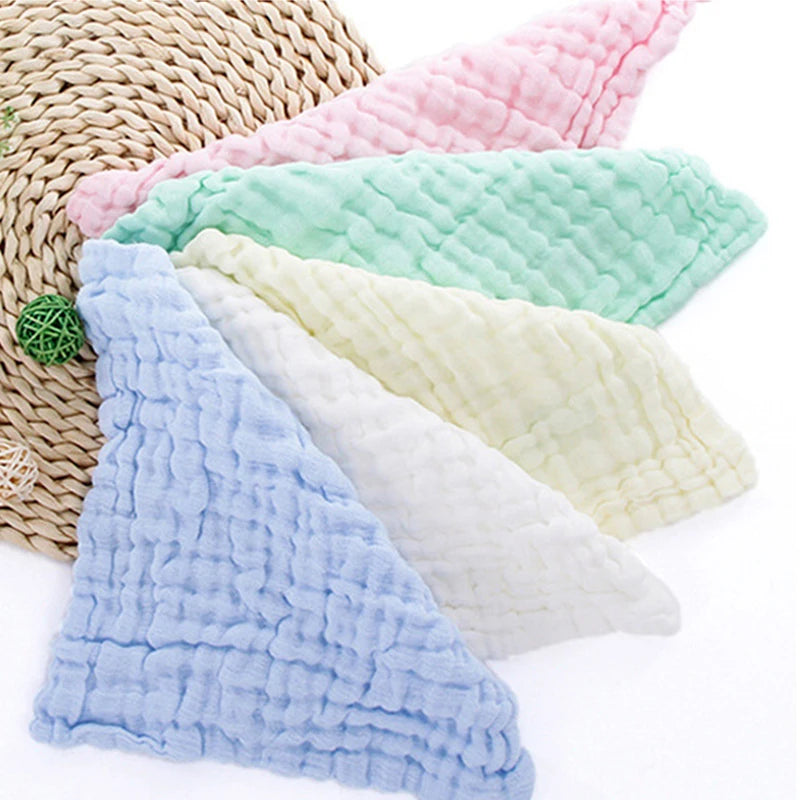 6-Layer Muslin Cotton Baby Wash Cloths – Soft & Absorbent