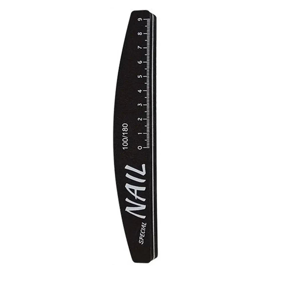 Dual-Sided Nail Files 100/150/180/240 Grit w/ Scale Guide
