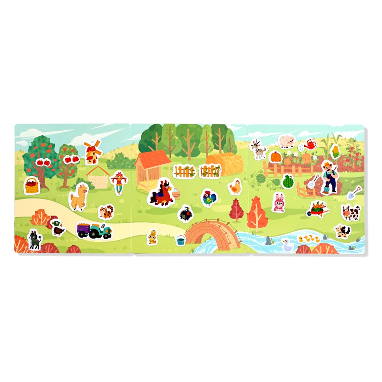 Reusable Sticker Book for Toddlers | Educational Color Toy