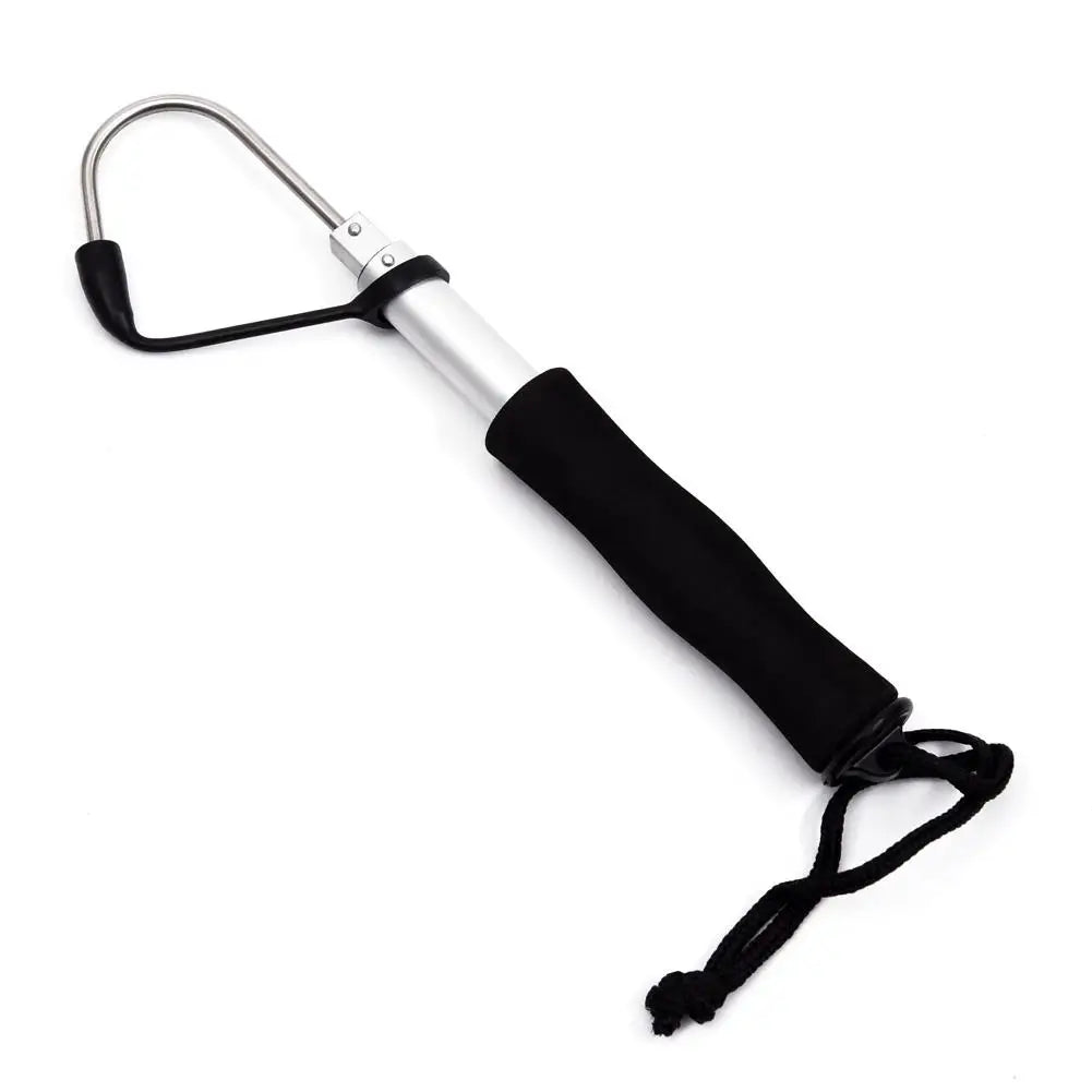 New Telescopic Retractable Fish Gaff Stainless Steel Professional Ice Sea Fishing Spear Hook Fishing Tackle fishing hook fishing Peaceful Pleasures Health and Wellness