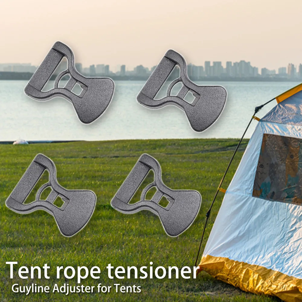 10-Pack Adjustable Tent Canopy Windproof Rope Buckle Clips Tent Canopy Clips Peaceful Pleasures Health and Wellness