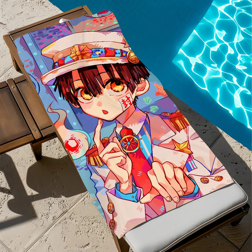 Hanako Kun Quick-Dry Microfiber Beach Towel | 11 Sizes Microfiber Beach Towel Peaceful Pleasures Health and Wellness z8 STJ150x180CM