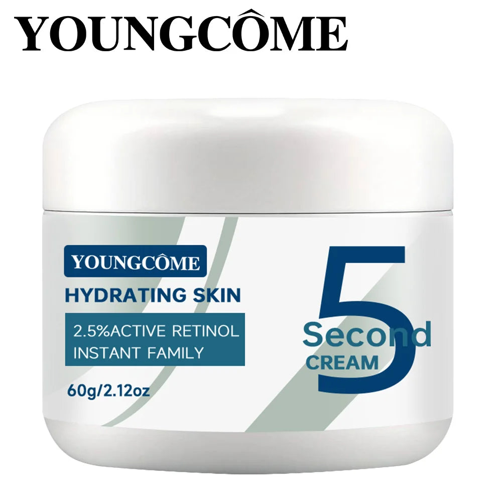 5 Seconds Retinol Anti-Wrinkle Cream Instant Anti Aging Line Fade Cream Firming Face Fine Skin Moisturizing Care Lifting Cream Peaceful Pleasures Health and Wellness