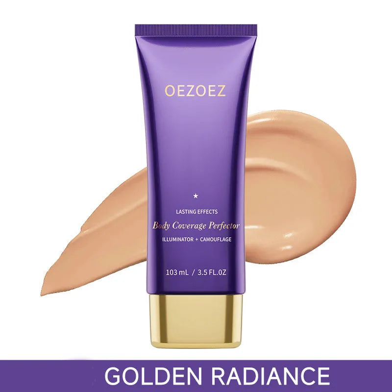 Body Coverage Perfector+ Buffer Brush - Flawless Body Makeup, Concealer for Scars, Spots, Veins, Tattoos and More Blend Cosmetic Peaceful Pleasures Health and Wellness GOLDEN RADIA