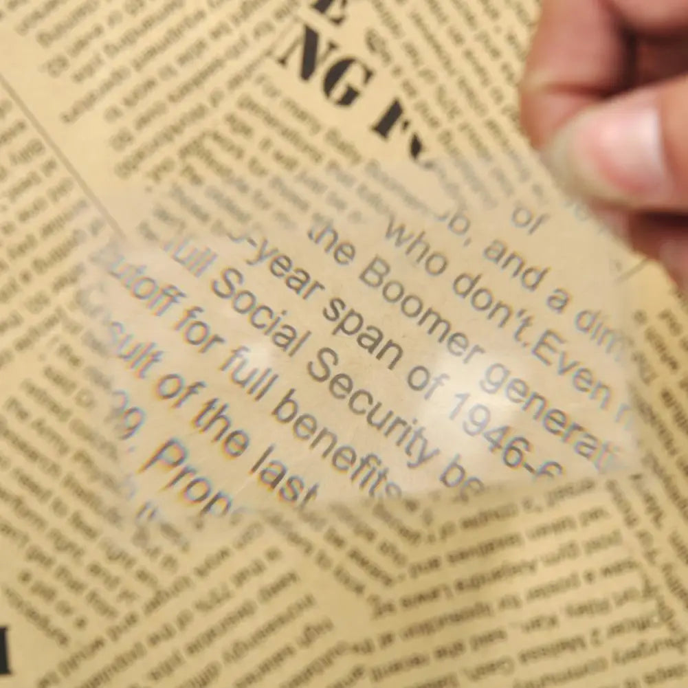 10-100PCS 3 X Magnifier Magnification Magnifying Lens Transparent Magnifier Handheld Magnifying Glass Reading Magnifier Peaceful Pleasures Health and Wellness