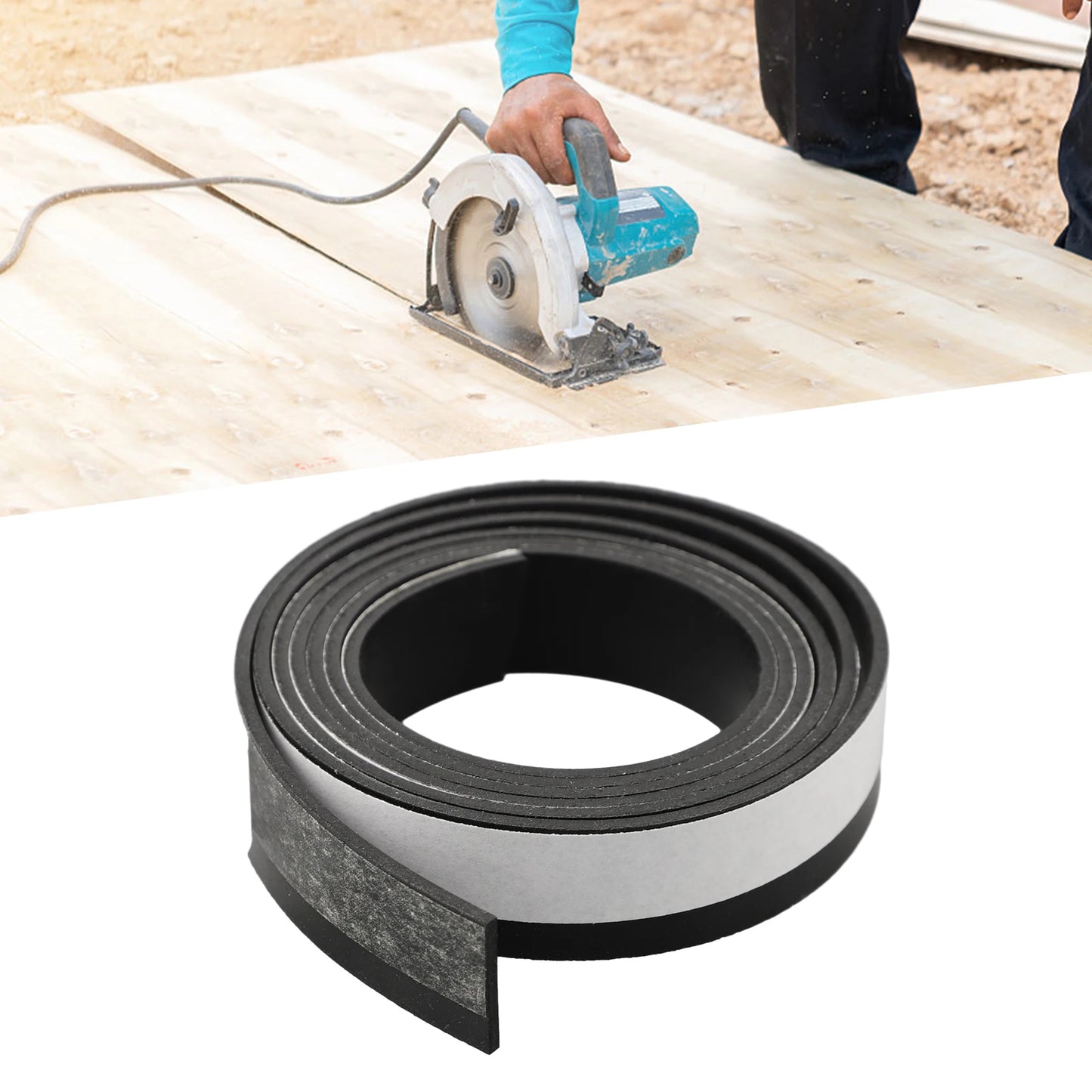 1 Roll 4m Guide Rail Splinter Guard Track Saw 194418-6 Rubber