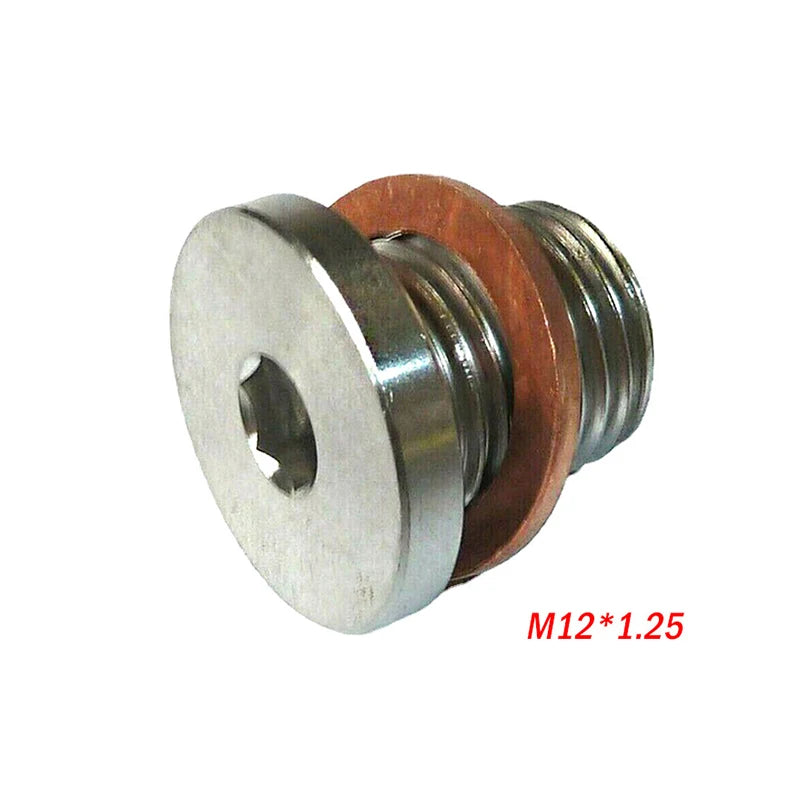 M12x1.25 O2 Oxygen Sensor Blanking Plug Cap with Gasket