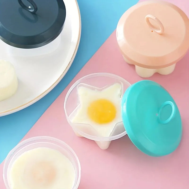 New 4pcs-High Temperature Resistant Boiled Eggs, DIY Animal Eggs for Breakfast, Cake, Chocolate Ice Grid Mold, Kitchen Supplies Peaceful Pleasures Health and Wellness