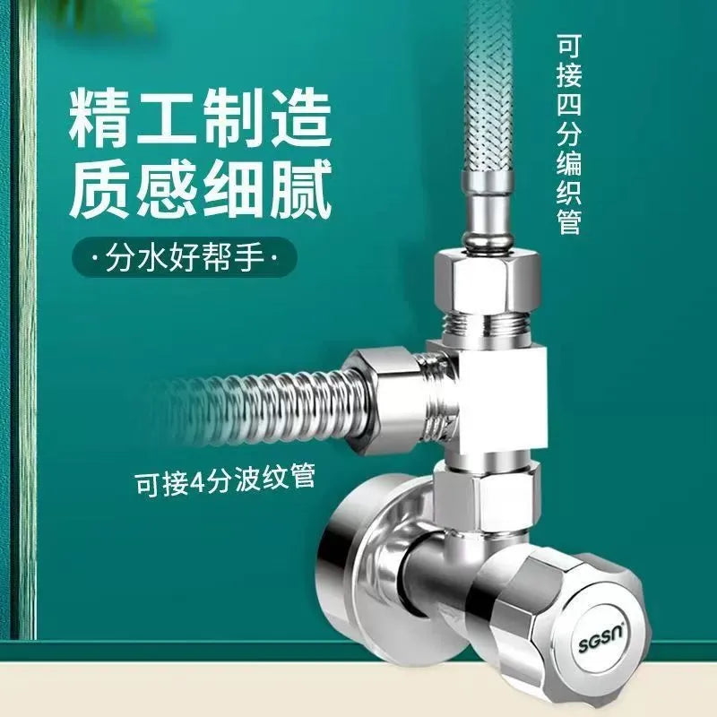 G1/2 Brass Triangle Valve – Water Stop Valve | Bathroom & Laundry