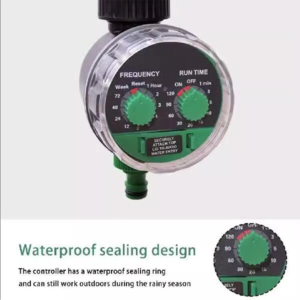 Garden Irrigation Timer 0 Water Pressure Working Controller System Garden Ball Valve Automatic Electronic Watering Timer Home Peaceful Pleasures Health and Wellness