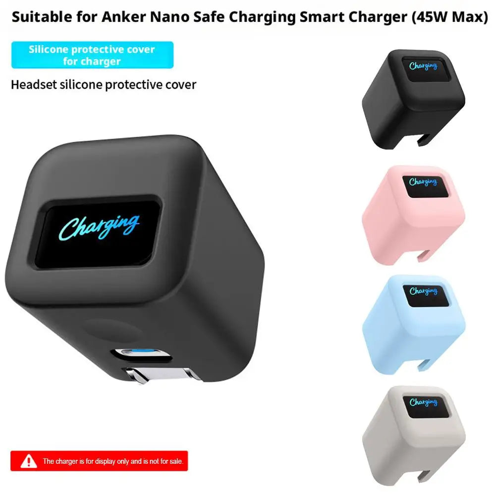 Silicone Protective Cover for Anker Nano 45W Charger – Shockproof Case Peaceful Pleasures Health and Wellness