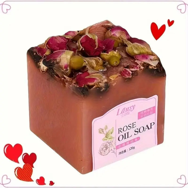 Dried Rose Handmade Essential Oil Facial & Shower Soap