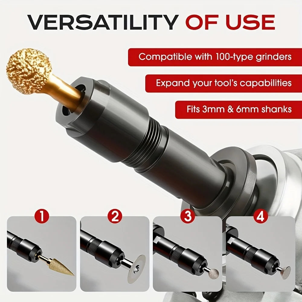 3 Universal Thread Adapter Fitting Angle Grinder Interface Converter