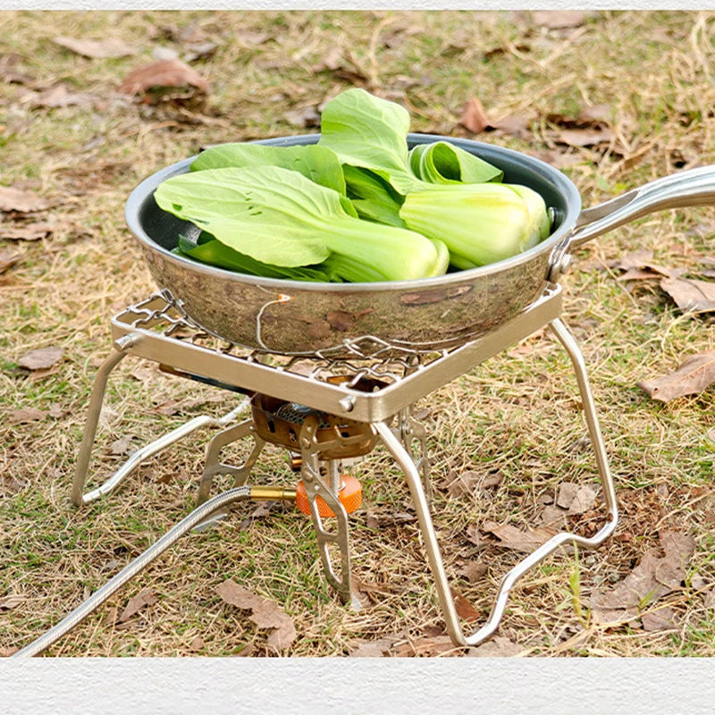 Folding Campfire Grill Grate | Portable Stainless Steel Camp Stand Campfire Grill Grate Peaceful Pleasures Health and Wellness