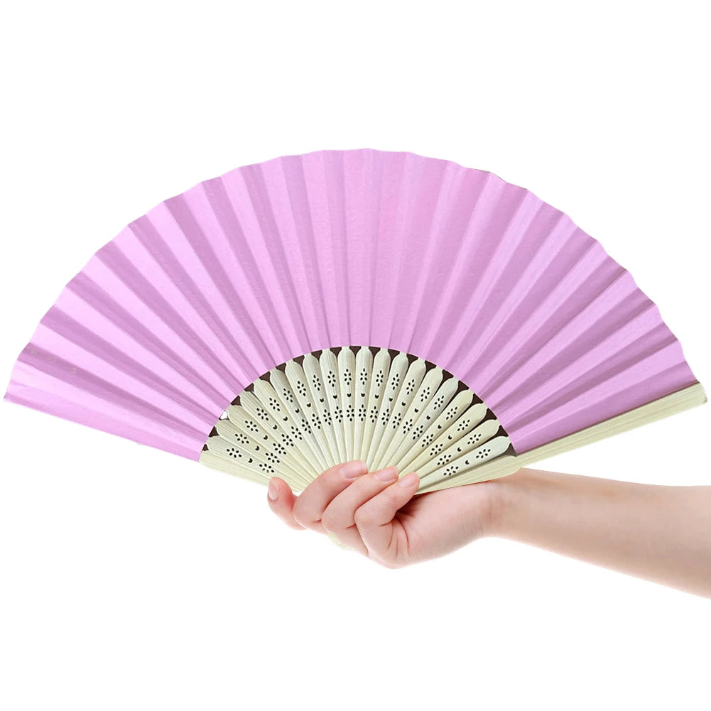 DIY Blank Bamboo Folding Fan for Painting & Weddings Peaceful Pleasures Health and Wellness